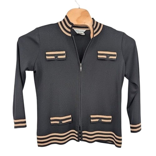 Misook petites zip front - misook, knit